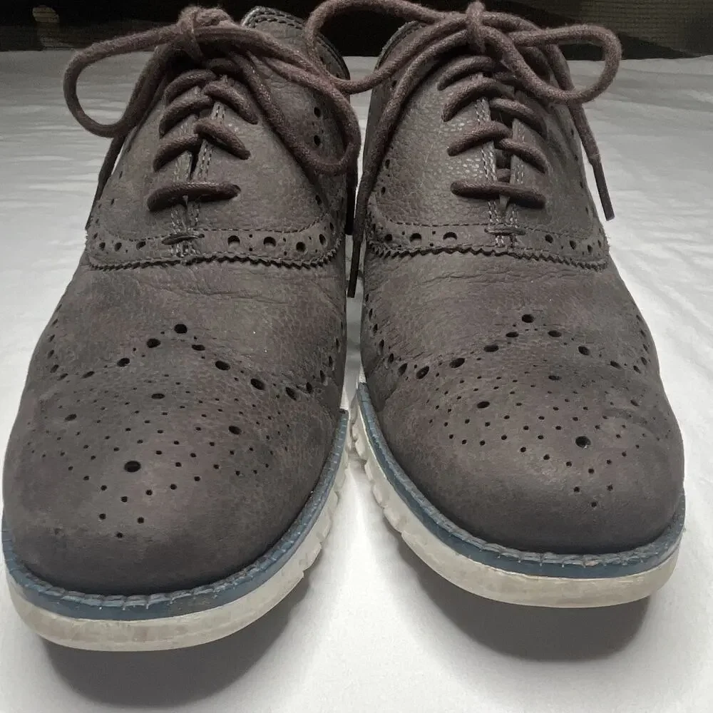 Cole Haan Men’s Brown Grand Wingtip Brogue Oxford Dress Shoes 11.5M C29769